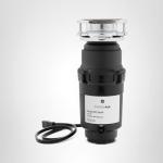 GE Disposall Continuous Feed 1/2 HP Motor Garbage Disposer, Good for Grinding: Cooked Meat, Beans, & Seeds, Universal 3 Bolt Install & Power Cord Included, Recommended for 2-4 Person Homes, GFC565W