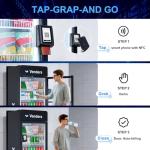 AI Smart Vending Machine for Business - Commercial Combo Snack & Drink Fridge Dispenser with Card Reader,Cashless Smart Payment, Inventory Tracking Auto Restock Alert