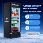 AI Smart Vending Machine for Business - Commercial Combo Snack & Drink Fridge Dispenser with Card Reader,Cashless Smart Payment, Inventory Tracking Auto Restock Alert