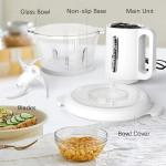 LAC LAICHY 8-Cup Food Processor with Touchscreen, 2L Glass Bowl Electric Food Chopper & Meat Grinder, Mini Blender for Baby Food, Vegetables, Fruits