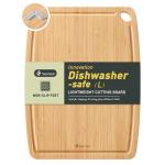 Lightweight Durable Bamboo Cutting Board with Non-Slip Feet, Non Toxic Wooden Cutting Board for Kitchen Heat-Resistant Chopping & Charcuterie Board with Juice Groove Kitchen Essentials for Meat