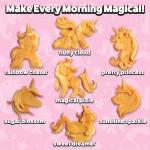 Unicorn Mini Waffle Maker- Creates 7 Different 3D Animal Shaped Waffles in Minutes- A Fun Cool Magical Breakfast for Kids & Adults - Electric Non-Stick Waffler Iron, Pancake Baker, Xmas Gift for Girls