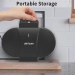 Electric Waffle Maker Heart-Shaped: 2 Non-Stick double-Side Heating Plates with 5-Setting Adjustable Browning Control for Fast Heating - No Flip Design & Compact Storage for Busy Families