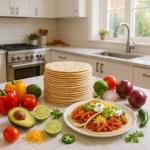 HIC Kitchen Taco Making Tools, Tortilla Press, Heavyweight Aluminum, Forms 6-Inch Tortillas and Artisan Flatbreads