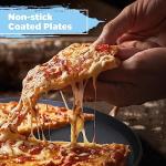 Courant Pizza Maker 12 inch Pizzas Machine, Newly improved Cool-touch Handle Non-Stick plates Pizza oven & CalzoneMaker, Electric Countertop Oven for Home or School, 12” Indoor Grill/Griddle, Teal