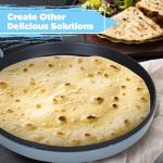 Courant Pizza Maker 12 inch Pizzas Machine, Newly improved Cool-touch Handle Non-Stick plates Pizza oven & CalzoneMaker, Electric Countertop Oven for Home or School, 12” Indoor Grill/Griddle, Teal