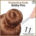 Teenitor Hair Bun Maker, 7pcs Bun Donuts for hair Buns(1 Extra-Large, 2 Large, 2 Medium, 2 Small), Light Brown