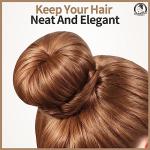 Teenitor Hair Bun Maker, 7pcs Bun Donuts for hair Buns(1 Extra-Large, 2 Large, 2 Medium, 2 Small), Light Brown