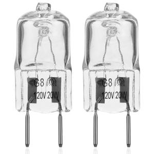 Light Bulb Fits for GE Samsung Kenmore Maytag Elite Over The Stove Range Microwave Oven,G8 120V 20W Replacement Night Light/Stove Light/Under Light Halogen Bulb,Replaces WB25X10019 WB36X10213(2 Pack)