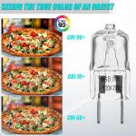 Light Bulb Fits for GE Samsung Kenmore Maytag Elite Over The Stove Range Microwave Oven,G8 120V 20W Replacement Night Light/Stove Light/Under Light Halogen Bulb,Replaces WB25X10019 WB36X10213(2 Pack)