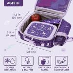 Bentgo Kids Lunch Bag - Durable, Double-Insulated Lunch Bag for Kids 3+; Holds Lunch Box, Water Bottle, & Snacks; Easy-Clean Water-Resistant Fabric & Multiple Zippered Pockets (Unicorn)