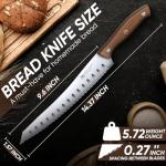 Purple Dragon Bread Knife, Serrated Knives for Homemade Bread Sourdough, German High Carbon Steel Cake Knife and Fruits Cutting, Gift Box, Anniversary Idea Christmas Gift for Men and Women