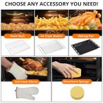 MERXENG 24" Single Wall Oven, 2.5 Cu.ft Built-in Electric Wall Oven with 10 Functions, 3000W, 240V, Convection Oven in Stainless Steel, Touch Control, Timer, Safety Lock, ETL Certified