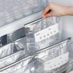 Reusable Aluminum Foil Sealable Storage Bags, 2025 New Resealable Vacuum Zipper Pouches for Food, Stand Up Foil Sealable Bags with Label and Zip Lock for Vegetable Fruit Meat (30PCS, 3 Size)