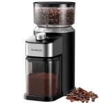 SHARDOR Electric Burr Coffee Bean Grinder for Home Use, 40 Grind Settings with 50-Second Adjustable Timer, One-Touch Espresso Grinder, Black