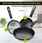 Utopia Kitchen Nonstick 3-Piece Omelette Pan Set