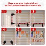 Saker Multi-function Foldable Level, 28-Inch Leveler Tool,Gifts for Men,Multi-Angle Measurement Woodworking Tools,Precise Leveling In Any Position,Folding Level Tool To Save Your Precious Time