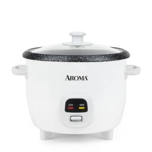 AROMA® 6-Cup (Cooked) / 1.5Qt. Bonded Granite® Rice & Grain Cooker, ARC-863NG
