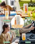 Portable Blender for Smoothies, Dishwasher Safe Personal Blender for Shakes and Fresh Juices, 15 Oz BPA Free Portable Bottle with 12-Blade, Rechargable Sport Bottle Compact and Easy to Clean