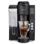 BELLA Single Serve Coffee Maker, Dual Brew, K-cup Compatible - Ground Coffee Brewer with Removable Water Tank & Adjustable Drip Tray, Perfect for Travel Mug