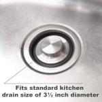 3 3/8 inch (8.57 cm) - Kitchen Sink Stopper Stainless Steel Garbage Disposal Plug Fits Standard Kitchen Drain Size of 3 1/2 inch (3.5") Diameter