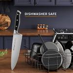 Emojoy Knife Set, 18-Piece Kitchen Knife Set with Block Wooden, Manual Sharpening for Chef Knife Set, German Stainless Steel