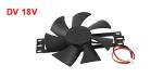 uxcell DV 18V Plastic Cooling Fan for Induction Cooker Black