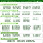 (GRAY) W10830162 Refrigerator Door Gasket (2 Pack),French Refrigerator Door Gasket Compatible with Whirlpool KitchenAid Fit Model WRF535SMBM00 Refrigerator Door Seal Part Replaces 12723206AP etc