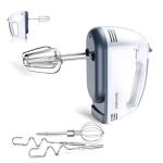 WADODO 7-Speed Electric Hand Mixer – 200W Small Portable Food Mixer Kitchen Mixer with 304 Stainless Steel Attachments (Beaters, Dough Hooks, Whisk) for Baking Cakes & Cream
