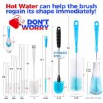 Holikme Long Handle Bottle Brush Set