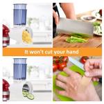 Slicer Shredder Attachment for Kitchenaid Stand Mixer, Salad Machine with Vegetable Slicer, Salad Maker, Food Slicers Cheese Grater Attachments for Kitchenaid Mixer Dishwasher Safe By Airpro,Blue