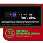 DEMULLER Chest Freezer 5.0Cubic Feet Deep Freezer Freestanding Freezers with 2 Removable Stainless Steel Basket, Mini Freezer Top Open Door Compact Freezer with Electronic Control 41℉ to -15℉BLACK