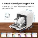 COMFEE' Portable Mini Dishwasher with 7 Programs
