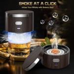 Electric Whiskey Smoker Kit with 6 Flavor Wood Chips, Old Fashioned Whiskey Gift Set, Cocktail Drink Smoker Kit Home Bar Accessories Tools, Anniversary Christmas Gifts for Men