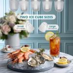 OLIXIS Ice Maker Machine with Handle,26lbs in 24Hrs,9 Ice Cubes in 6 Mins,Auto-Cleaning Portable Ice Maker with Basket and Scoop, Countertop Ice Maker for Home/Kitchen/Camping/RV, Bright Green