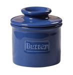 Butter Bell - The Original Butter Bell crock by L Tremain, a Countertop French Ceramic Butter Dish Keeper for Spreadable Butter, Café Retro Collection, Royal Blue, Glossy Finish