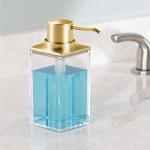 mDesign Clear Plastic Soap Dispenser Pump Set