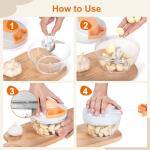 Manual Food Processor Vegetable Chopper, Portable Hand Pull String Garlic Mincer Onion Cutter for Veggies, Ginger, Fruits, Nuts, Herbs, etc.,500ml