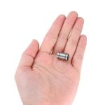 uxcell 4Pcs LM5UU Linear Bearing 5mm Bore 10mm OD 15mm Length Linear Ball Bearings Double Side Rubber Sealed Bearing Steel for CNC Machine 3D Printer Food Packaging Machine