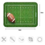 ZzWwR American Football Field Ball Absorbent Dish Drying Mat Microfiber Kitchen Countertop Table Protector Multi-Purpose Counter Rack Sink Drainer Pad (16" x 18")