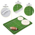 ZzWwR American Football Field Ball Absorbent Dish Drying Mat Microfiber Kitchen Countertop Table Protector Multi-Purpose Counter Rack Sink Drainer Pad (16" x 18")