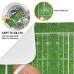 ZzWwR American Football Field Ball Absorbent Dish Drying Mat Microfiber Kitchen Countertop Table Protector Multi-Purpose Counter Rack Sink Drainer Pad (16" x 18")
