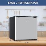 BANGSON Small Refrigerator,1.6 Cu.Ft Mini Fridge With Freezer, Reversible Single Door Mini Fridge, Compact Refrigerator For Office, Bedroom
