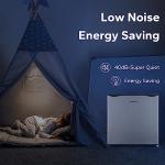 BANGSON Small Refrigerator,1.6 Cu.Ft Mini Fridge With Freezer, Reversible Single Door Mini Fridge, Compact Refrigerator For Office, Bedroom