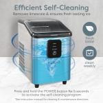 Igloo Self-Cleaning Countertop Ice Maker - Compact and Portable - Creates 26 lbs. Per Day, 8 Pieces Ready Every 7-8 Minutes - Includes Ice Scoop and Basket - Stainless Steel