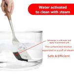 XUDKAKAIXIN Grill Brush Bristle Free,with 1 Replacement Head,Unique Steel Fibers Pad [Safe & Efficient] Perfect for Cast Iron/Stainless-Steel Grates-,Grill Cleaner for Outdoor Gril,Gifts for Men/Dad