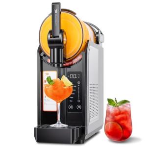 Slushie Machine for Home, 80 oz Slushy Maker with Self-Cleaning Function, 6 Preset Programs, No Ice Needed, Frozen Drink Machine for Slush, Margaritas, Frappés, Bartesian Cocktail and More