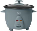 COOK WITH COLOR 6 Cup Rice Cooker 300W - Effortless Cooking and Perfectly, Cooks 3 Cups of Raw Rice for 6 Cups of Cooked Rice, Slate Blue