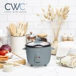 COOK WITH COLOR 6 Cup Rice Cooker 300W - Effortless Cooking and Perfectly, Cooks 3 Cups of Raw Rice for 6 Cups of Cooked Rice, Slate Blue