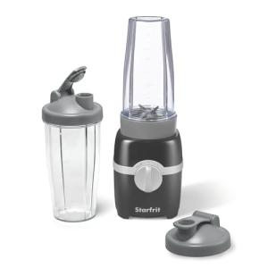 Starfrit Personal Blender - Two 828ml Cups - High, Low & Pulse Modes - 300W - Black